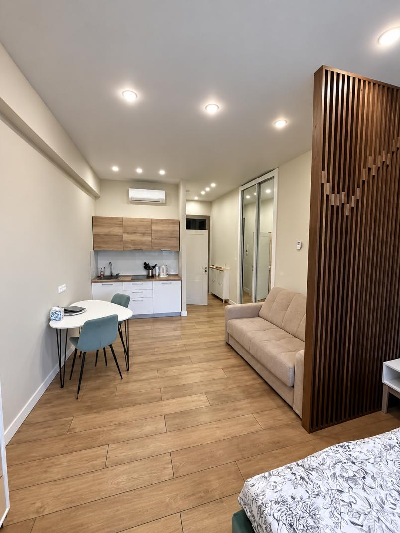 Кухня-гостиная апартаментов 45 м² в Актёр Гэлакси