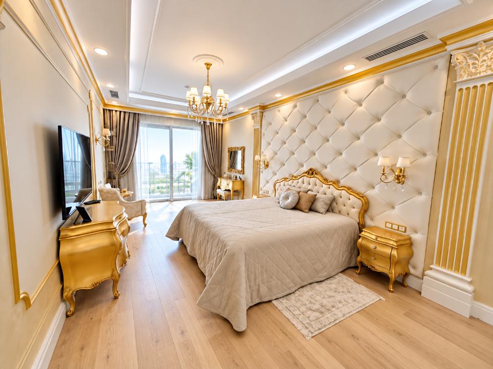 Главная спальня апартамента 236 м² в Актёр Гэлакси Сочи